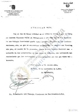 Circulares 19640922