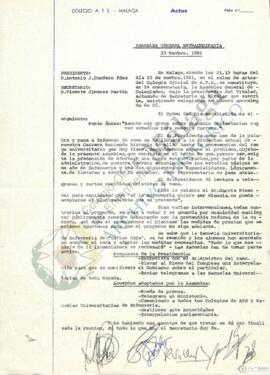 Asamblea General Extraordinaria 19811123